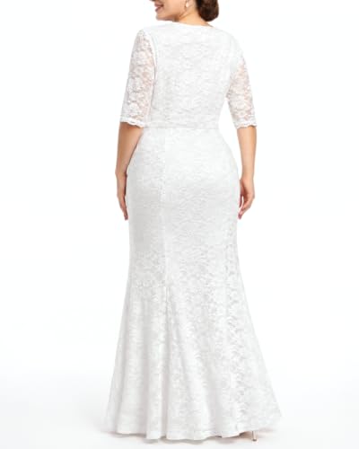 Image of Pinup Fashion Plus Size Formal Evening Dress Wedding Guest Bridal Gowns