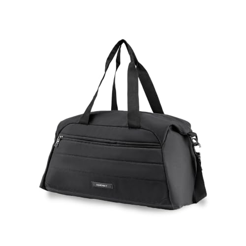 Image of Assembly Premium Weekender Duffle Bag with Attachable Shoulder Strap, Black, 43 Liters