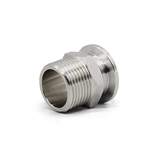 Image of SS304 KF25 NPT Male Adaptor thread 1 inch NW25 KF Male coupling ISO-KF25 X NPT 1 inch