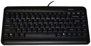 Ergoguys kl-5blk a4tech slim multimedia keyboard low profile compact layout
