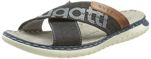 Bugatti 321707856900 Sandali Bassi, Uomo, Nero