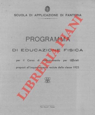  Programma di educazione fisica ... della classe 1923.