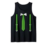 Tie With Suspenders Funny Tuxedo for Weddings Tank Top
