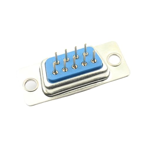 Image of 1 /5 /10PCS DB9 D-Sub Connectors Plug Ja-ck Socket Adapter RS232 9 Pin Male Female Mount Serial Port DP9 Solder(Solid Needle F,10pcs)