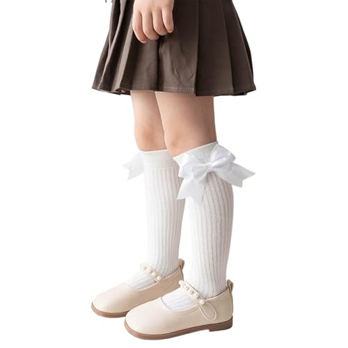 Genérico Calcetines Media NiñA,Calcetines De Media Pantorrilla para NiñAs Coloridos De Largo hasta La Pantorrilla Informales Suaves EláSticos CóModos Antideslizantes Estampados Duraderos