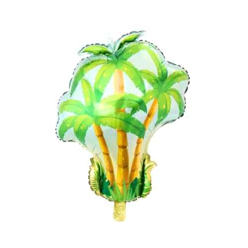 Image of Party Decorz Dinosaur Foil Balloon Set Of 5pcs (1pcs Tree Balloon + 1pcs Leaf Balloon +2pcs Round Happy Birthday Balloon + 1pcs Dinosaur Balloon) For Kids Dinosaur Theme Birthday Party Decoration
