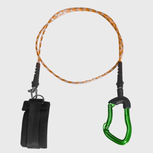 Cable antiperdida de acero inoxidable para buceo libre y apnea con pulsera regulable 7