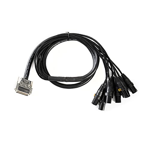 MUSIC STORE Multicore/Studio 8, DB25-XLRm 1,5m, Hochwertiges Multicore-Kabel, Einzeln Gewebeummantelte Aderpaare