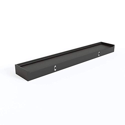Ballucci Modern Floating Wall Shelves 24", Set Of 2 Wood Wall Mount Ledges For Nursery, Living Room, Hallway, Bathroom, Kitchen, Office - Black #TOP7