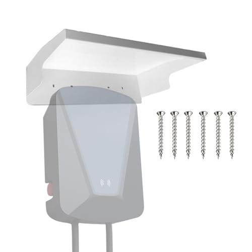 KMQRDZi Protezione antipioggia per colonne di carica, tetto protettivo per stazione di ricarica auto elettrica, lamiera d'acciaio laminata a freddo, ombrello solare