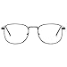 Retro 80s Square Glasses - Premium Non-Prescription Clear Lens for Women, Men & Teens | Walter White Style Fashion Tea Frame
