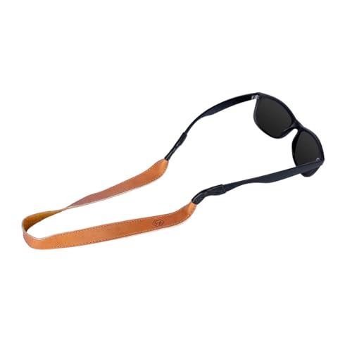 Image of TETHER STRAPS Original Leather Sunglass Strap | Full-Grain Leather with Suede Backing, 17.5 inch Length | Fits Most Frames