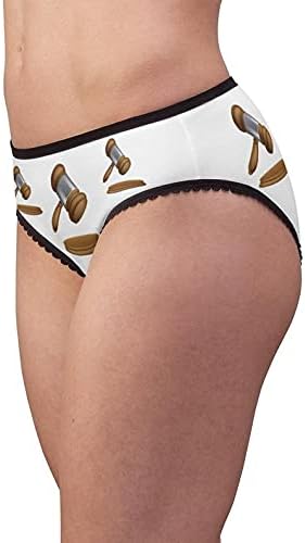 Wooden Auction Gavel Panties, Wooden Auction Gavel Underwear, Briefs, Cotton Briefs, Funny Underwear, Panties For Women