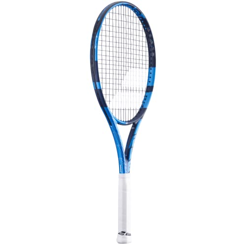 Babolat Pure Drive Lite Tennis Racquet (10th Gen) - Strung with 16g White Babolat Syn Gut at Mid-Range Tension