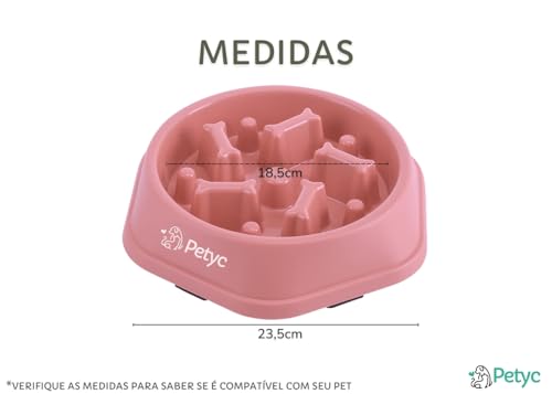 Comedouro Lento Labirinto PETYC Produto Petshop Enriquecimento Ambiental (Rosa)