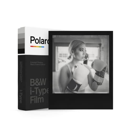 Image of Polaroid B&W Film for I-Type, Black Frame Edition (6033) (8 Photos)