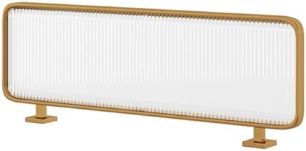 Translucent Glass Desk Privacy Divider for Office & Restaurant Workspaces - Stylish Partition for Enhanced Focus & Collaboration, Space-Saving Design