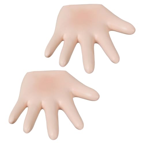 Levemolo Estante de Pared Pequeño Escultura de Mano de Resina 2 Unidades Decoración Mural Única para Baño y Dormitorio Ganchos Forma de Mano para Colgar Joyas y Accesorios Adecuado