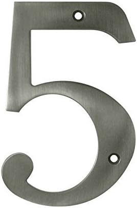 Deltana RN6-5U15A Solid Brass 6-Inch House Number 5 Board by Top Notch Distributors, Inc. (Home Improvement)