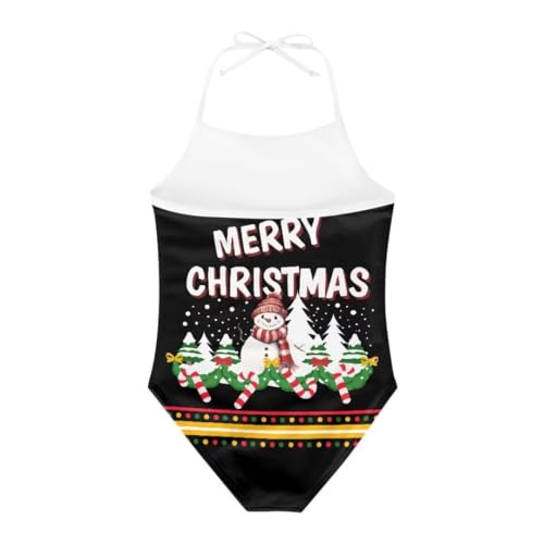 Image of Christmas One-Piece Swimsuits Beach Swimwear Bathing Suit for 3-10 Years Girls