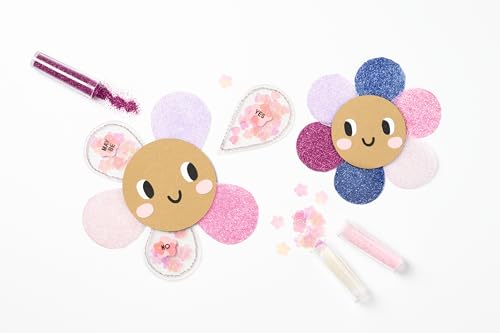 folia 5781 - Bio Glitter & Pailletten Set RAINBOW L, 20 Tuben, organischer Glitzer und Pailletten in verschiedenen Formen und Farben, zum Verzieren und Dekorieren