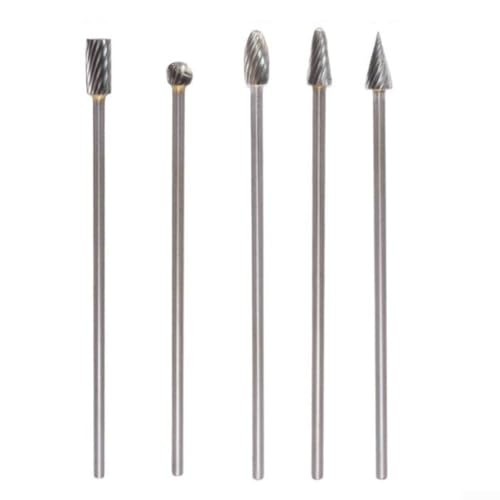 Set de 5 fresas de carburo sólido 3x6x100 mm FABULETTA miniatura 2