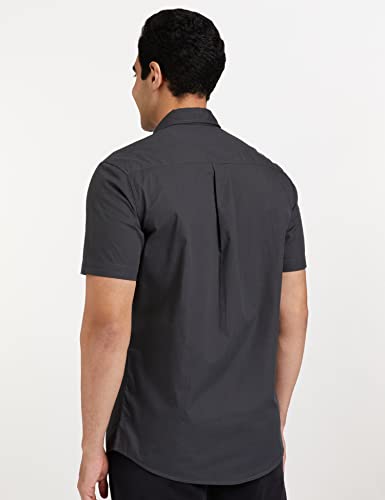 Image of Amazon Brand - Symbol Men's Cotton Shirt | Casual | Plain | Half Sleeve | Summer - Regular Fit (Available in Plus Sizes)