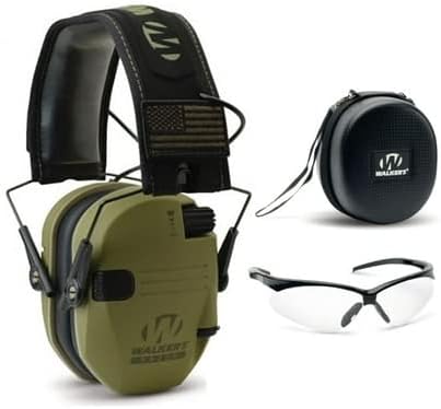 Walker's Razor Slim Electronic Muffs Bundle (Choose Your Color)