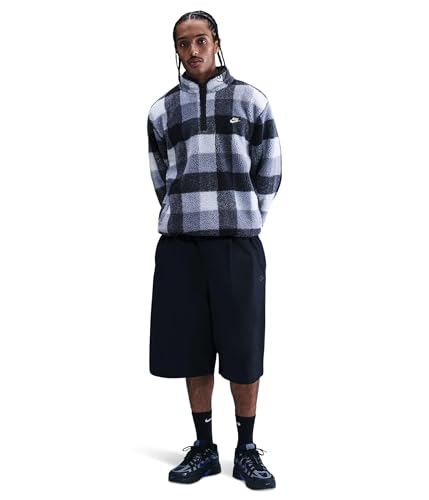 Nike Men's Club Seasonal Winterized All Over Print Half-Zip, Ghost