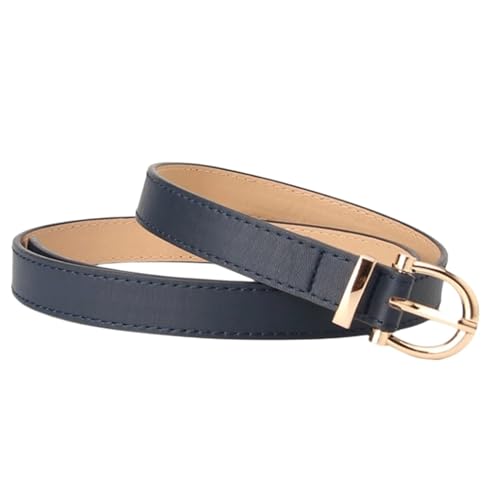 Belts for women, Waist Belt Women's Waist Belts Adjustable Leather Belts Versatile Suit Pants with A Slim Waistband Suit Dress(Dark Blue)