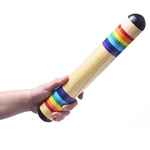 13.8 Inch Wooden Rain Maker Rain Stick Musical Instrument, Rainfall Rattle Tube Rainstick Shaker #TOP28