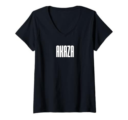 Donna akaza cognome giapponese famiglia cognome giappone maglietta con collo a v