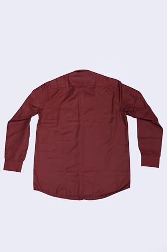 Image of Cotton Blend Formal Shirt for Men | Full Sleeve, Regular Fit, Button Down, Palin & Stylish Collared Neck | Breathable Lightweight Fabric for Office, College Meetings & Gathering