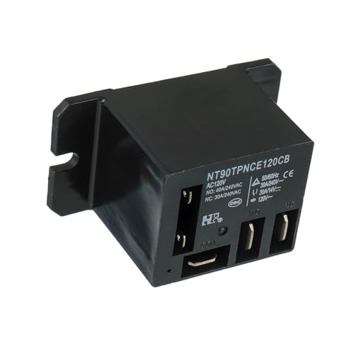 EPLZON NT90-AC120V-10X Power Relay AC 120V Coil 120 VAC 30A 40A SPDT(1NO 1NC) with Flange Mounting and 10 Quick Connect Terminals Wires Mini Relay(Pack of 2pcs) - Thumbnail 4