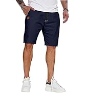ZOXOZ Mens Shorts Casual Cotton Shorts Men Summer Chino Shorts Men with Elasticated Waist Pockets