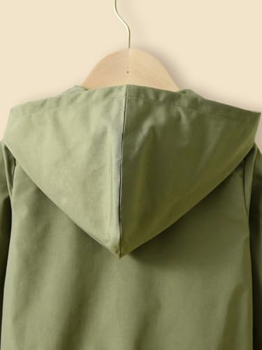 Boys Jacket with Hood Zip Up Hoodie Windbreakers Coat Long Sleeve Casual Clothes Kids Tops Hooded Outwear 4-7 Years4