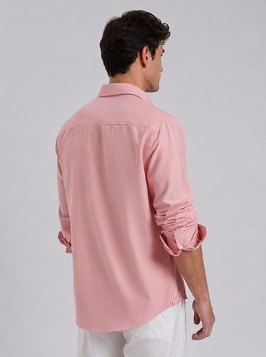 Image of FYLTR Men's Oxford Button Down Full Sleeve Shirt - 100% Cotton | Regular Fit | Summer Shirts for Men | Contrast Sleeve & Collar Detail | Desk to Dinner Shirt