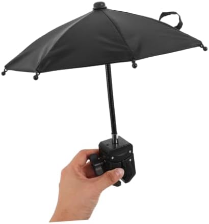 Holibanna Umbrella Cycling Integrated Navigation Outdoor and Rod Balance Adjustable Clamp with Flexible Arm Metal and Cloth Sunshade Rain Protector Phone for Mobile - 3