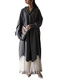[アンドイット] スキッパー＆ベーシック 長袖ロングシャツワンピース レディース (M, 3チャコ-ル/スキッパ-)