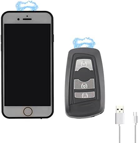 Magicutlery Cell Phone Stun Gun and Silver Car Key Stun Gun Flashlight SOS Personal Alarm Self Defense Siren Keychain for Women Less Lethal USB Recharge Set of 2