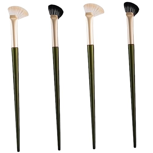 Didiseaon 4 Piezas Pincel para sombra de nariz pinceles maquillaje pinceis maquilhagem Herramienta de contorno de la nariz angular mezcla pincel corrector pincel de sombra de ojos en ángulo