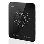 Induktionskochplatte, Induktionskochfeld 1 Platte, 23 mm Ultradünn, Zwei Lüfter, 2100W Induktionsplatte mit Multi-Sicherheitsschutz, 10 Heizstufen, Timer-Funktion, Kindersicherung