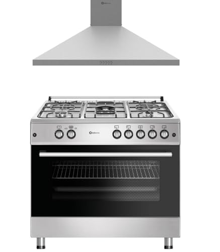 PACK 90 CM COCINA A GAS PANORAMICA SOLTHERMIC Y CAMPANA EXTRACTORA / 3 VELOCIDADES / 650 M/H CAPACIDAD DE EXTRACCIÓN/SILENCIOSO