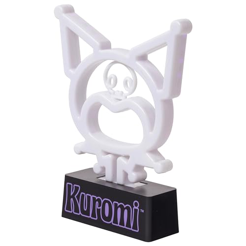 Image of Silver Buffalo Sanrio Hello Kitty Kuromi Mood Lighting, Neon Light Lamp