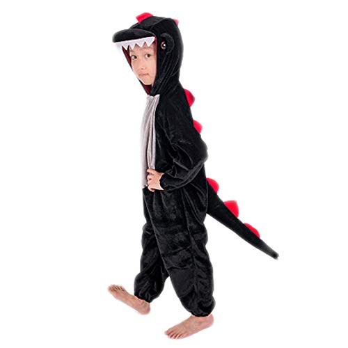(since then)着ぐるみ カバーオール コスチューム コスプレ クリスマス 暖かい アウター 仮装 出産祝い かわいい ロンパース ギフト 記念撮影 寝袋 衣装 動物 長袖 (恐竜, 130CM)