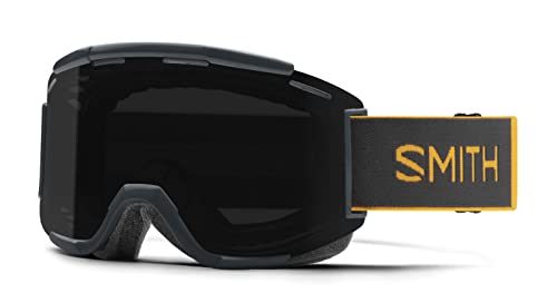 Smith Optics Squad Mtb Downhill Cycling Goggle - Slate/Fool's Gold, Chromapop Everyday Red Mirror #TOP1