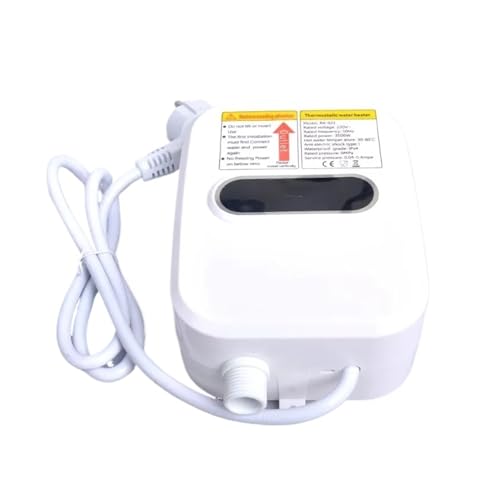 TIEOAXFT Calentador de Agua eléctrico instantáneo sin Tanque, 220, 3500W, baño, Cocina, Grifo de calefacción instantánea, Calentador de Agua a Demanda con Pantalla LCD