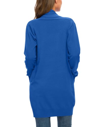 Image of Anymiss Womens Oversized Long Sweater Cardigan with Pockets - Long Sleeve Knit Kimono S-3X