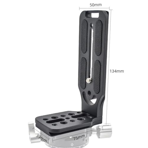 Image of BKN HOT L-Type Quick Release Camera Vertical Plate Dual Camera Bracket Plate Universal SLR Stabilizer Compatible with Canon Nikon Sony DJI Osmo Ronin Zhiyun (L Cam Plate)