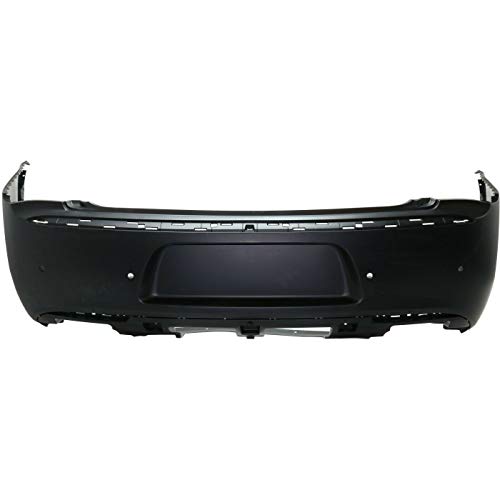 BUMPERS THAT DELIVER - Primered, Rear Bumper Cover Replacement for 2015-2023 Chrysler 300 w/Park Assist 15-23, CH1100A00